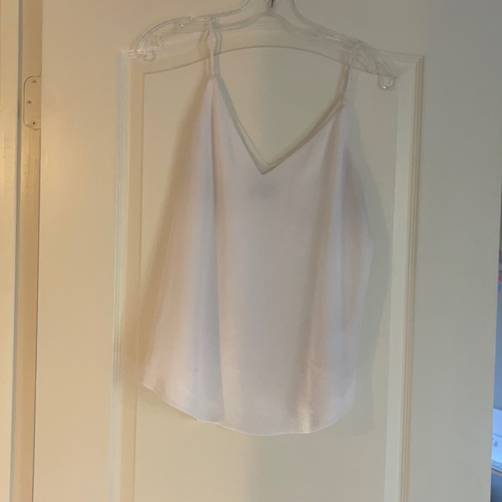 Express V-neck white work blouse/tank